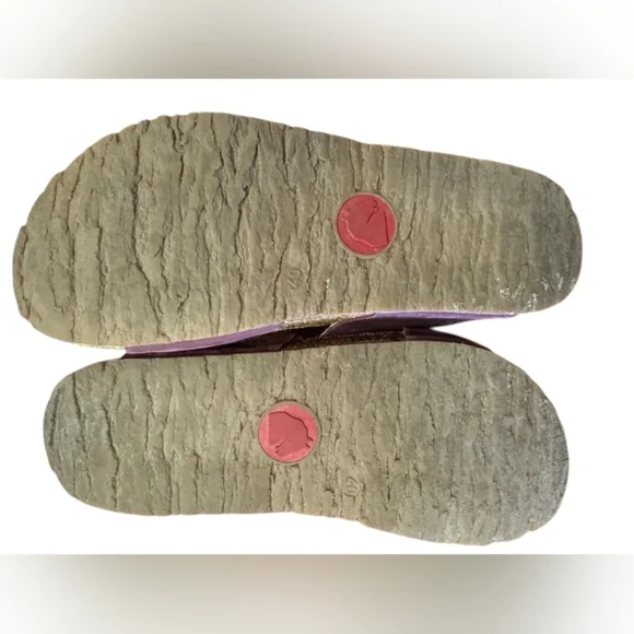 Haflinger Sandal Burgundy Double Strap Leather EUC Size 40 - Picture 7 of 9